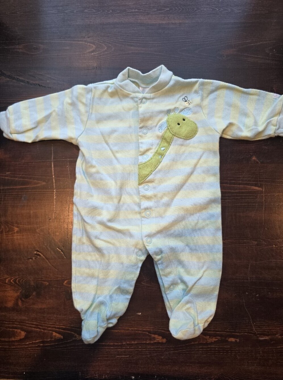 Carter's Baby Footed Pajamas Giraffe Striped Snap Front Sleeper - 3-6 Months